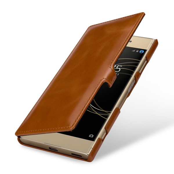 StilGut - Cover Sony Xperia XA1 Plus Book Type con Clip