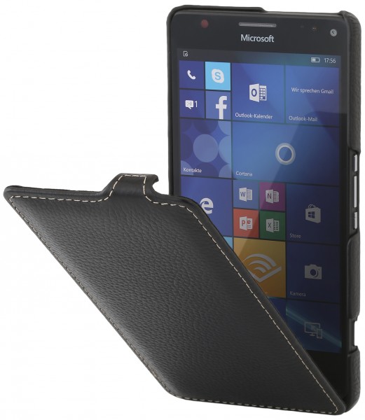 StilGut - Lumia 950 XL Hülle UltraSlim aus Leder