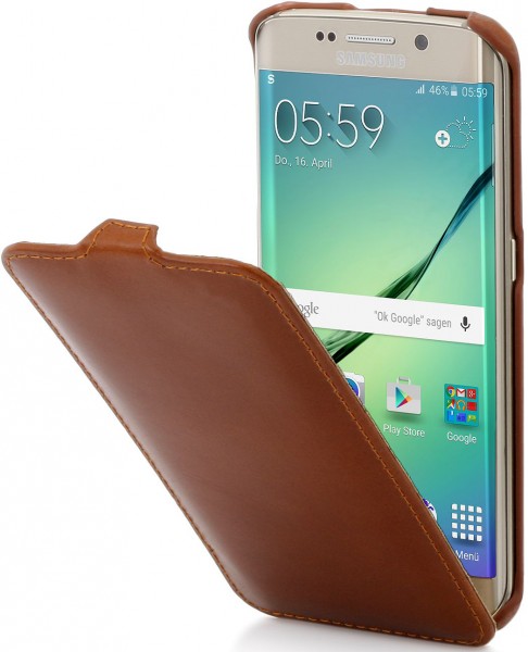 StilGut - Custodia Galaxy S6 Edge UltraSlim in pelle
