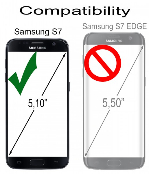 StilGut - Custodia Samsung Galaxy S7 Talis con tasca per carte