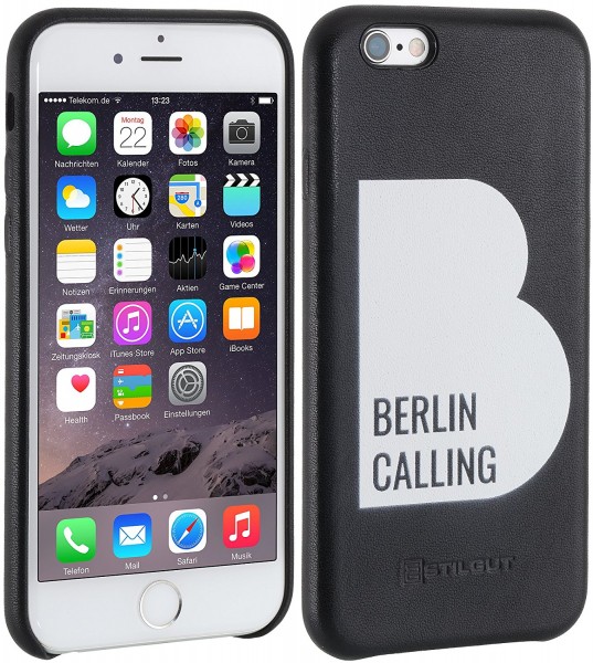 StilGut - Cover iPhone 6s Plus Berlin Calling in pelle - Like Berlin Edition