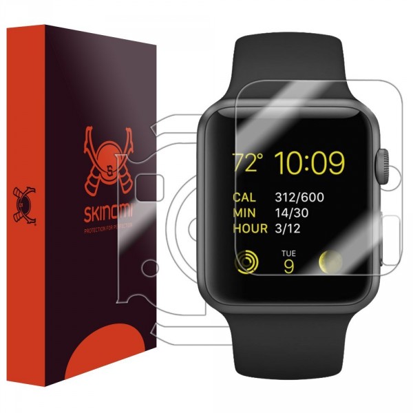 Skinomi - Pellicola protettiva Apple Watch, (38 mm) TechSkin fronte/retro