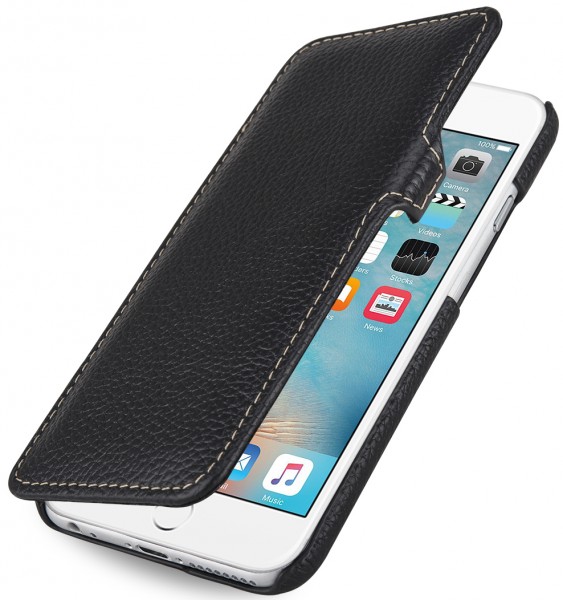 StilGut - iPhone 6s Plus Tasche „Book Type“ aus Leder mit Clip