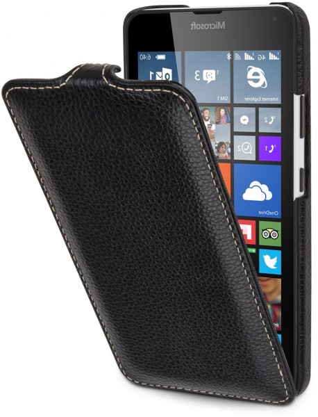 StilGut - Custodia Lumia 640 UltraSlim (arancione/blu)