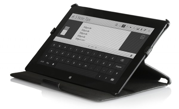 StilGut - Custodia Samsung Asus Memo Pad Smart con funzione supporto
