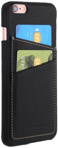 StilGut - Cover iPhone 6 Plus in pelle con tasca per carte