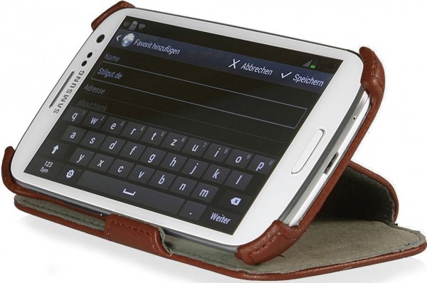 StilGut - Custodia Samsung Galaxy S3 Neo UltraSlim V2 con funzione di supporto