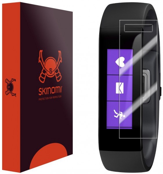 Skinomi - Pellicola protettiva flessibile Microsoft Band (6 pezzi)