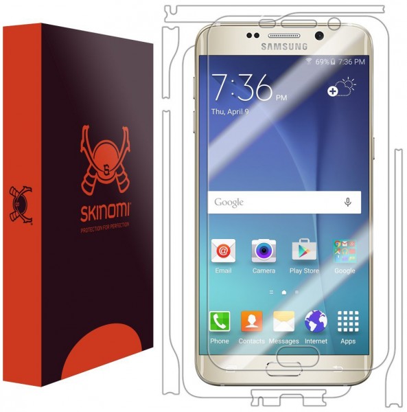 Skinomi - Pellicola protettiva Samsung Galaxy S6 edge+ fronte retro