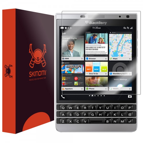 Skinomi – Pellicola protettiva BlackBerry Passport Silver Edition Techskin