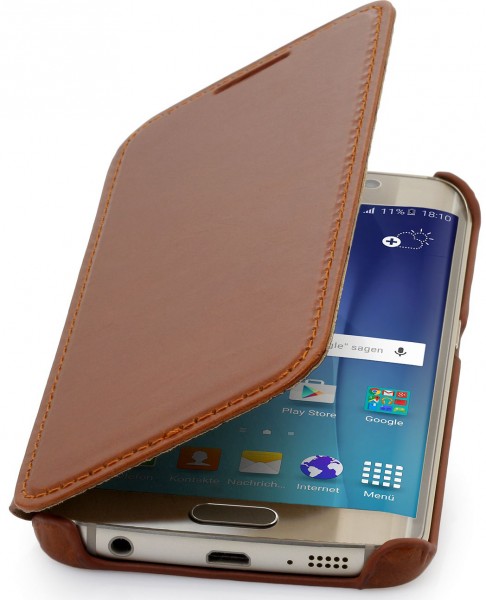 StilGut - Cover Galaxy S6 edge Book Type in pelle