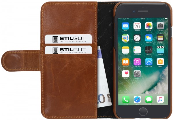 StilGut - Custodia iPhone 7 Plus Talis con tasca per carte