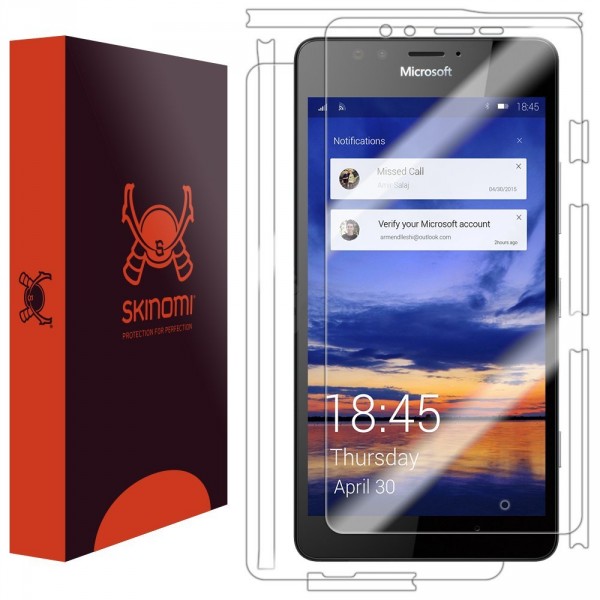 Skinomi - Pellicola protettiva Lumia 950 TechSkin fronte e retro