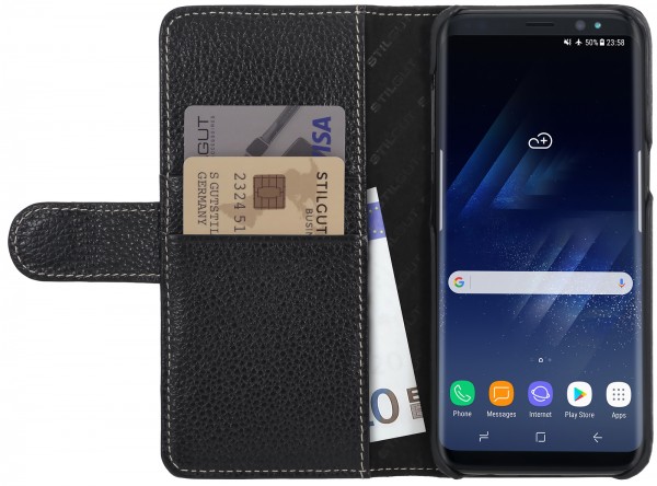StilGut - Custodia Samsung Galaxy S8+ Talis con tasca per carte