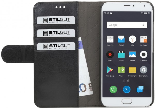 StilGut - Cover Meizu MX5 Talis con tasca per carte